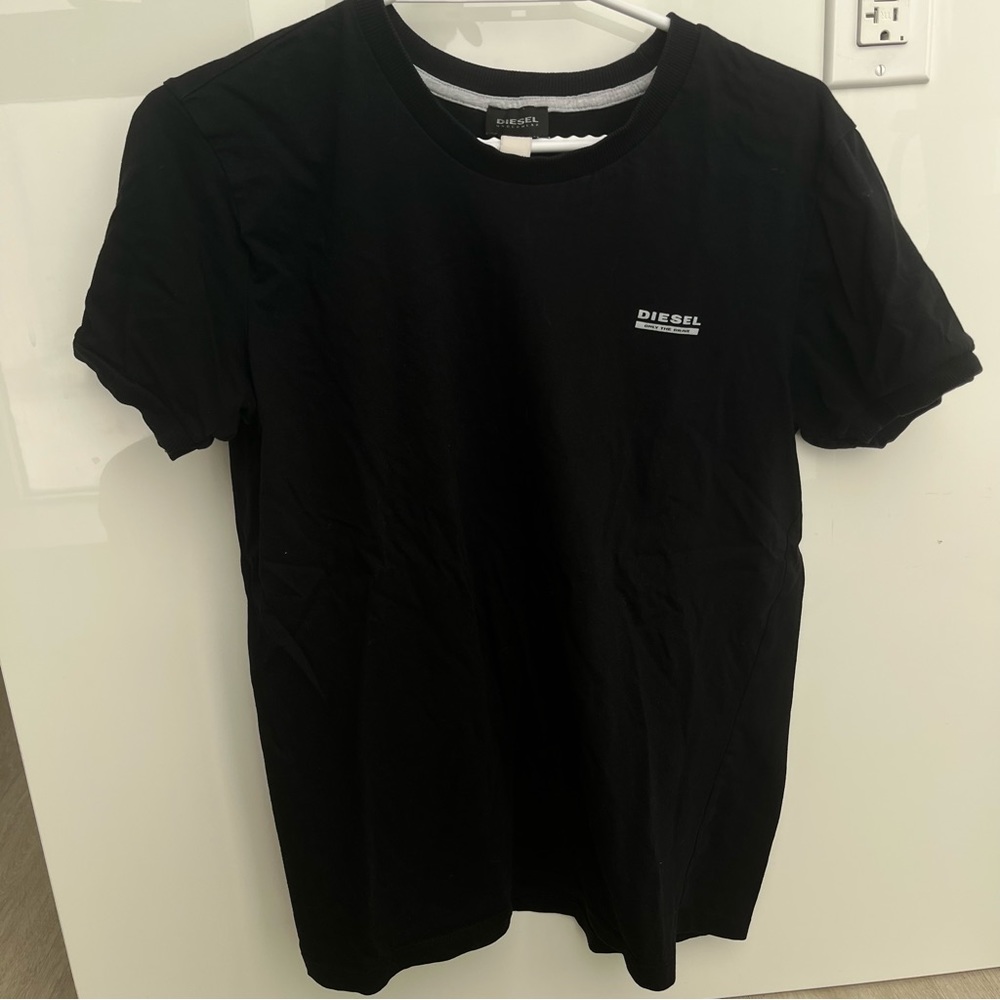 DIESEL MENS SHIRT BLACK - SIZE MEDIUM